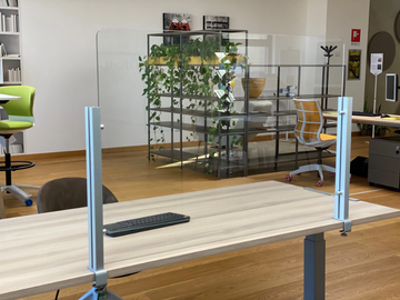 INUNOVETRO - Glass desktop partition by STUDIO T - view 2